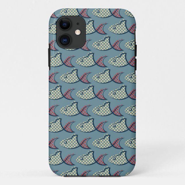 Capa Para iPhone Da Case-Mate Padrão de Peixe de Bolinhas (Verso)