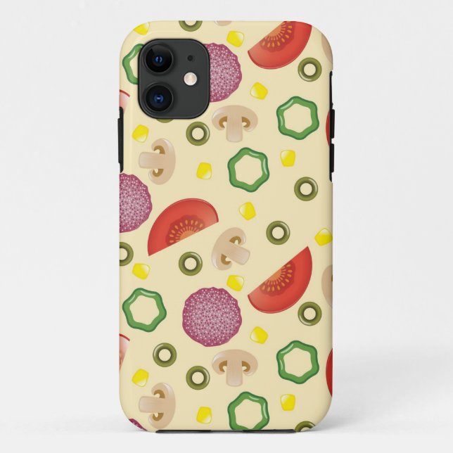Capa Para iPhone Da Case-Mate Padrão de pizza 2 (Verso)