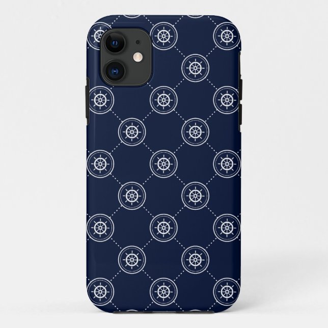 Capa Para iPhone Da Case-Mate Padrão De Roda Do Capitão (Verso)