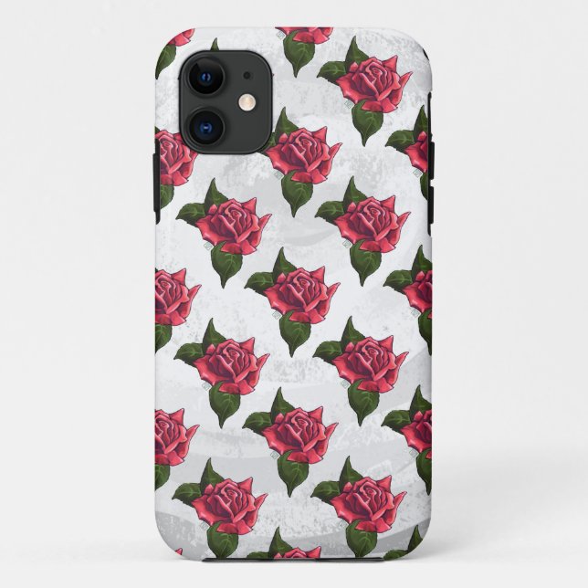 Capa Para iPhone Da Case-Mate Padrão de rosa (Verso)