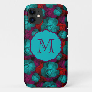 Capa Para iPhone Da Case-Mate Padrão de Rosas Funky Negrito Monograma