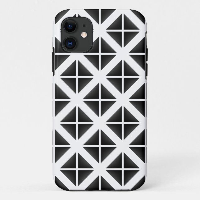 Capa Para iPhone Da Case-Mate Padrão de Triângulo de Tendência Preta (Verso)