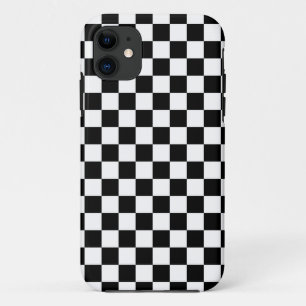 Capa Para iPhone Da Case-Mate Padrão de xadrez preto e branco