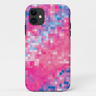 Capa Para iPhone Da Case-Mate Padrão dos quadrados do mosaico Abstrato púrpura a