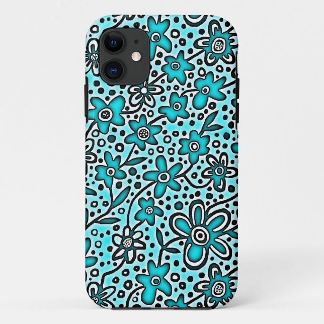 Capa Para iPhone Da Case-Mate Padrão Floral 190112v1 (Verso)