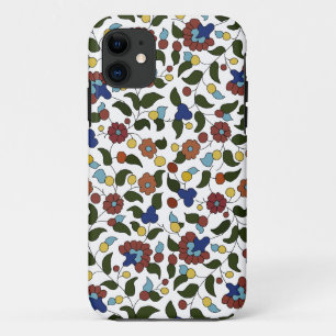 Capa Para iPhone Da Case-Mate Padrão floral armênio - Azul e branco