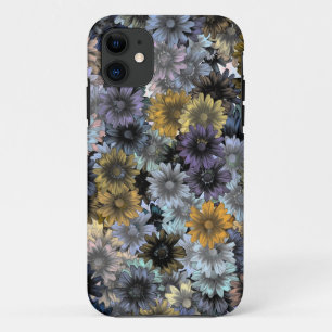 Capa Para iPhone Da Case-Mate Padrão floral azul da cinza