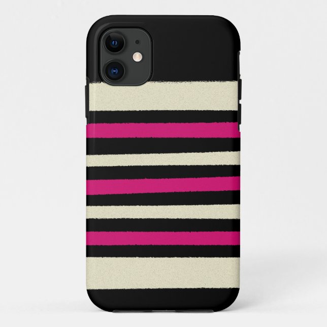 Capa Para iPhone Da Case-Mate Padrão moderno de tendências rosa-quente (Verso)