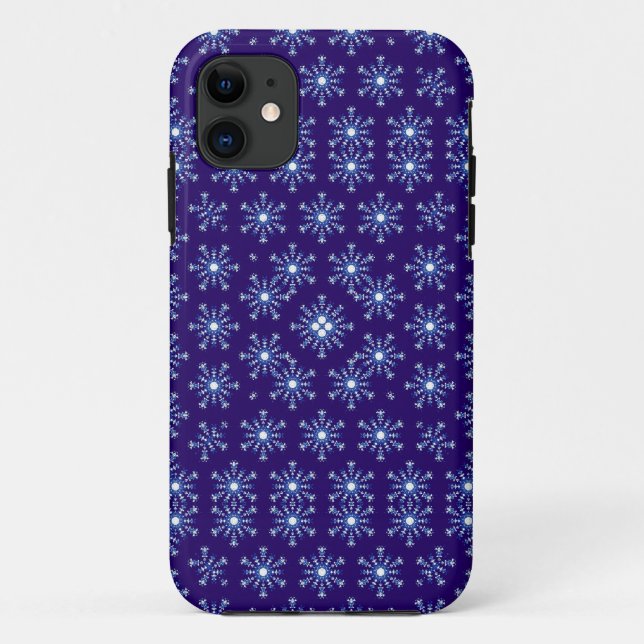 Capa Para iPhone Da Case-Mate padrão sem costura de flores abstrato violeta (Verso)