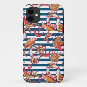 Capa Para iPhone Da Case-Mate Padrão Starfish E Stripes