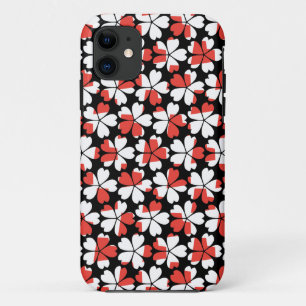 Capa Para iPhone Da Case-Mate Padrões de flores brancas vermelhas fofas