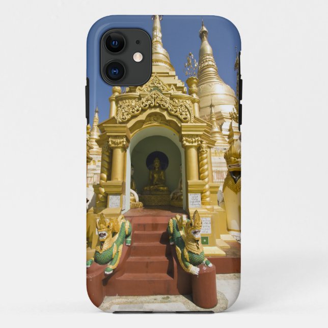 Capa Para iPhone Da Case-Mate Pagode Shwedagon (Paya), grande local de templo qu (Verso)
