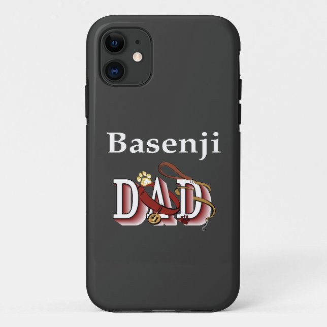 Capa Para iPhone Da Case-Mate Pai Basenji (Verso)