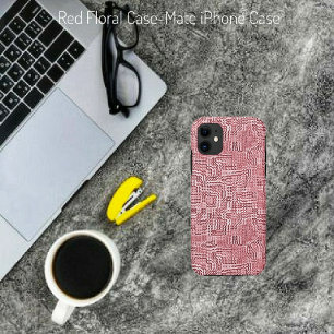 Capa Para iPhone Da Case-Mate Painel Floral Vermelho