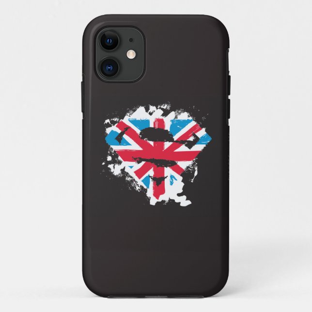 Capa Para iPhone Da Case-Mate Paint Strokes British S-Shield (Verso)