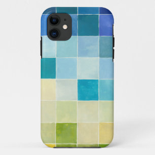 Capa Para iPhone Da Case-Mate Paisagem com Quadrados Pixilados Multicoloridos
