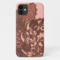 Paisley cor-de-rosa e Dourado
