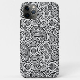 Capa Para iPhone Da Case-Mate Paisley Da Vintagem Preta E Branca