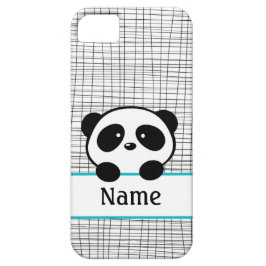 Capa Para iPhone Da Case-Mate Panda Personalizada Azul Aqua Azul