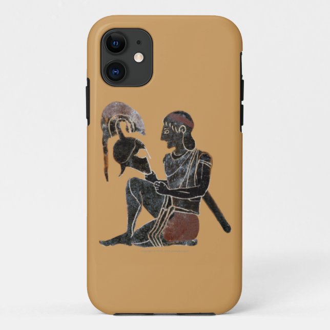 Capa Para iPhone Da Case-Mate Panoply - Soldado de Hoplite Grego Antigo, Sentado (Verso)