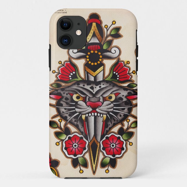 Capa Para iPhone Da Case-Mate pantera e punhal 2013 (Verso)