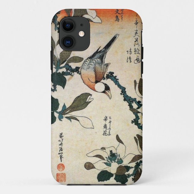 Capa Para iPhone Da Case-Mate Papagaio e flores (Verso)
