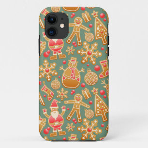 Capa Para iPhone Da Case-Mate papais noeis de gingerbread de Natal