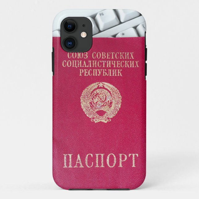 Capa Para iPhone Da Case-Mate Passaporte soviético (Verso)