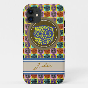 Capa Para iPhone Da Case-Mate pássaro bonito personalizable da coruja