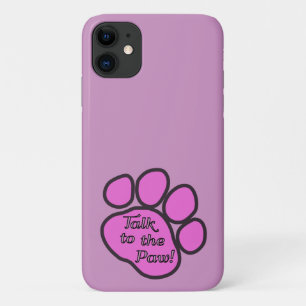 Capa Para iPhone Da Case-Mate Pata Rosa, Pata Canina, Pata Animal, Fale Com A Pa