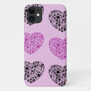Capa Para iPhone Da Case-Mate Patas-Cães, Patas-Cãezinhas, Patas-Animais, Coraçã