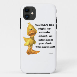 Capa Para iPhone Da Case-Mate Pato rude engraçado