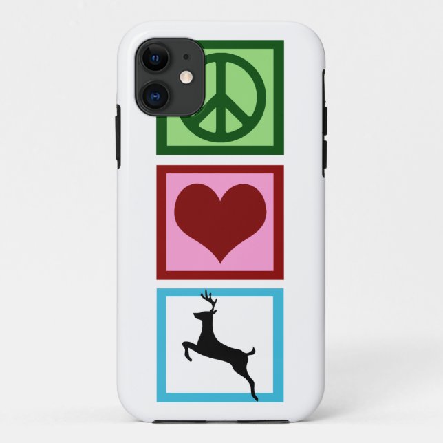 Capa Para iPhone Da Case-Mate Peace Love Deer (Verso)