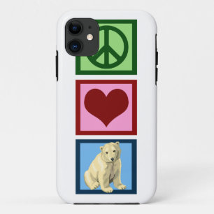 Capa Para iPhone Da Case-Mate Peace Love Polar Bears