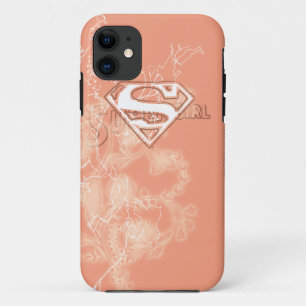 Capa Para iPhone Da Case-Mate Peach Floral Patterno Supergirl