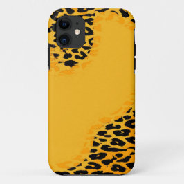 Capa Para iPhone Da Case-Mate Pele de impressão amarela e negra do leopardo