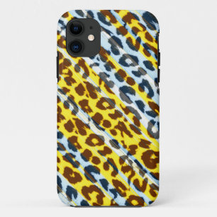 Capa Para iPhone Da Case-Mate Peles com pelo de impressão animal de tiras amarel