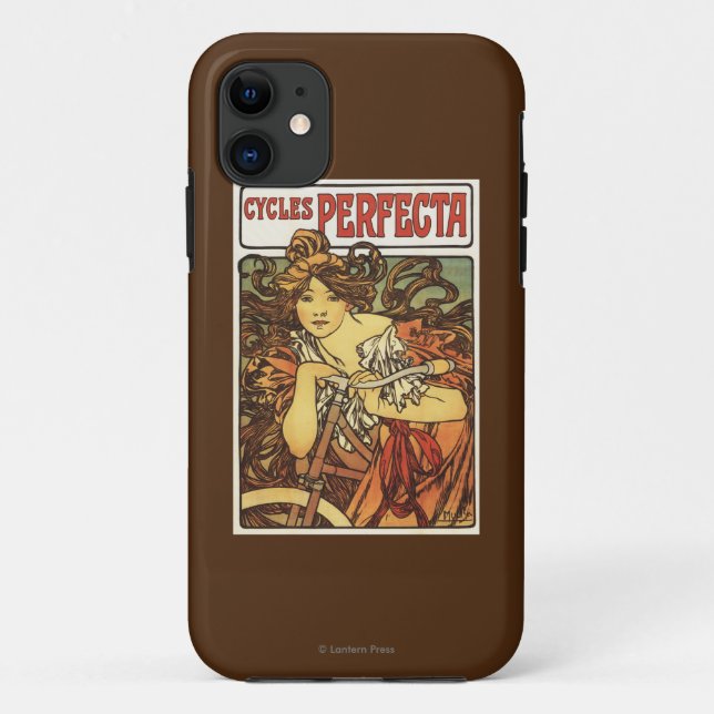 Capa Para iPhone Da Case-Mate Perfecta Bicicletas com Publicidade de Mulher Post (Verso)