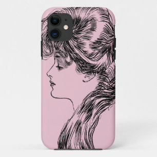 Capa Para iPhone Da Case-Mate Perfil de uma menina de Gibson, 1903