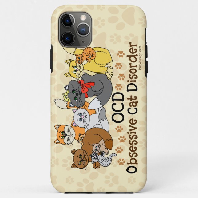 Capa Para iPhone Da Case-Mate Perturbação Obsessiva de Cat (Verso)