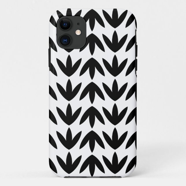 Capa Para iPhone Da Case-Mate Pés de pássaro - Preto em branco (Verso)