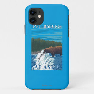Capa Para iPhone Da Case-Mate Pesca do urso no rio - Petersburgo, Alaska
