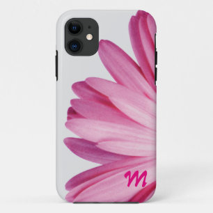 Capa Para iPhone Da Case-Mate Pétalas de margarida rosa monograma - Super bonita