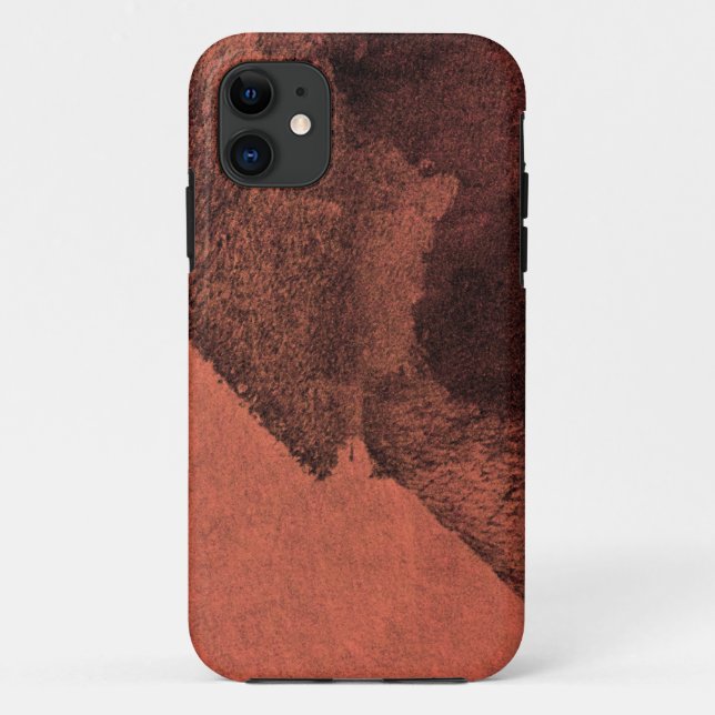 Capa Para iPhone Da Case-Mate Pincel de pintura abstrato amarelo vermelho pincel (Verso)