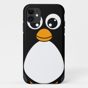 Capa Para iPhone Da Case-Mate Pinguim bonito dos desenhos animados preto e