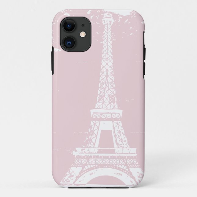 Capa Para iPhone Da Case-Mate Pink Eiffel Tower iphone 5 Case (Verso)
