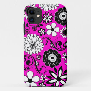 Capa Para iPhone Da Case-Mate Pink preto-branco, pinheiro-a-rosa, pinhone 5