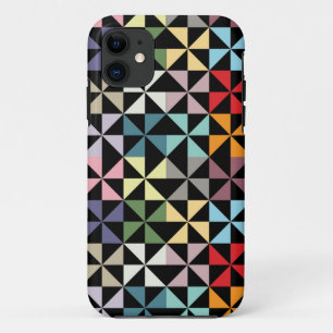Capa Para iPhone Da Case-Mate Pino Geométrico Colorido Preto