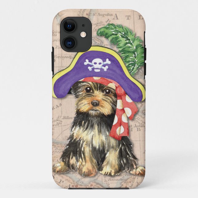 Capa Para iPhone Da Case-Mate Pirata de Yorkie (Verso)