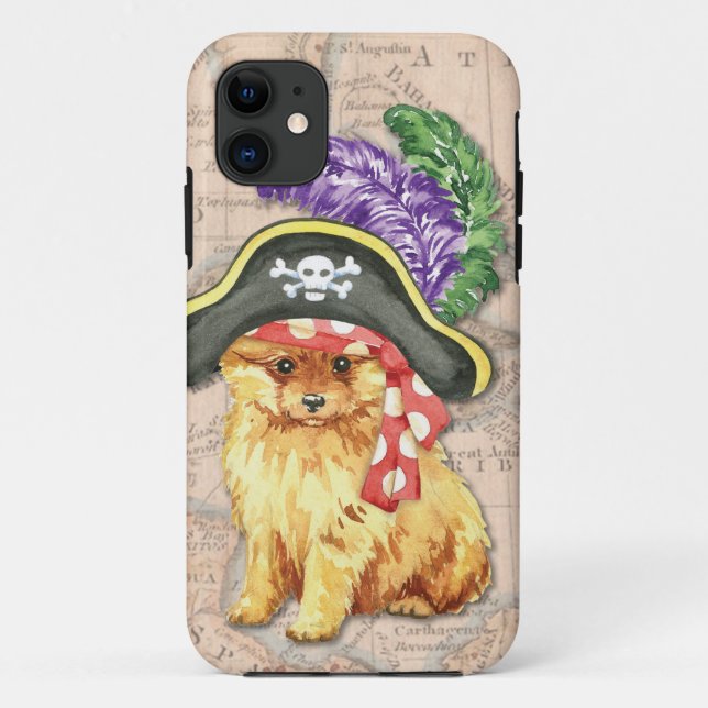 Capa Para iPhone Da Case-Mate Pirata Pomeraniana (Verso)